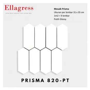 Keramik Ellagress Cutting Mosaic Prisma 820PT - 31x35cm. Glossy