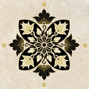 Granite Tile Niro Swatantra D0043 Kawung Cakra Ningrat 02 - 60x60