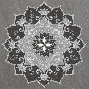 Granite Tile Niro Swatantra D0051 Mandala Cakra Ningrat 03 - 60x60