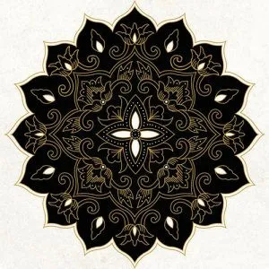 Granite Tile Niro Swatantra D0044 Mandala Cakra Ningrat 01 - 60x60