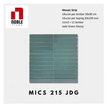 Keramik Noble Tile Mosaic MICS 215 JDG - 20x150 Mm. 30x30 Cm