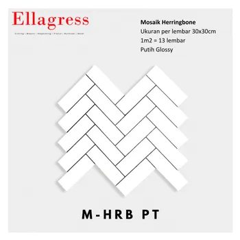 Keramik Ellagress Cutting Mosaic M HRB PT - 30x30cm. Glossy