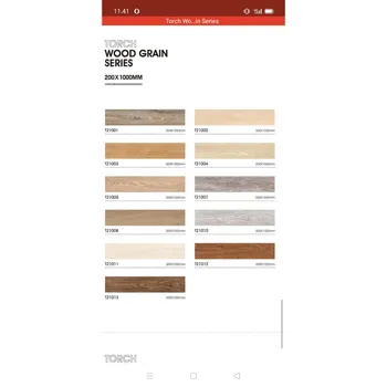 Granite Tile Torch Wood Grain - 15 X 80