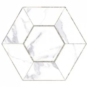 Keramik Roman Interlock FT GH348077 (Hexa 20cm) dCampanili Ornament