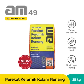Mortar AM 49 Perekat keramik Kolam Renang 25Kg