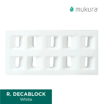 Roster Mukura 20 x 40 Decablock White