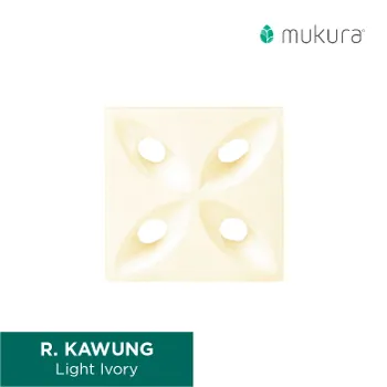 Roster Mukura 20 x 20 Kawung Light Ivory