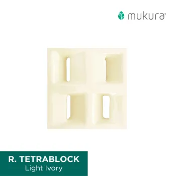 Roster Mukura 20 x 20 Tetrablock Light Ivory