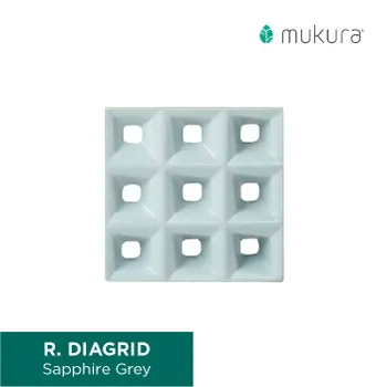 Roster Mukura 20 x 20 Diagrid Sapphire Grey