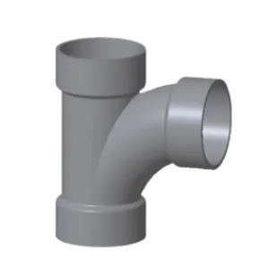 Aksesoris Pipa Lesso PVC Large Radius Tee 1 1/2x1 1/4 Tipe D