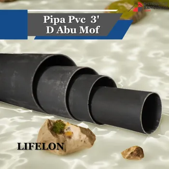 Pipa PVC Lifelon Mof Ukuran 3 Tipe D Warna Abu