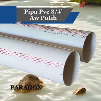 Pipa PVC Paragon Ukuran 3/4 Tipe AW Warna Putih