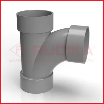 Aksesoris Pipa Rucika PVC Large Radius Tee 8 x 4 Tipe D