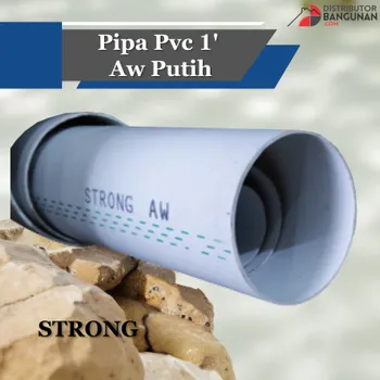 Pipa PVC Strong Ukuran 1 Tipe AW Warna Putih