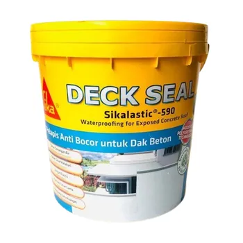 Cat Pelapis Anti Bocor Sika Sikalastic 590 Deckseal @20kg - Grey
