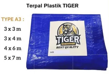 Alat Bantu Kerja Tiger Terpal A3 Berbagai Ukuran - 4 X 6