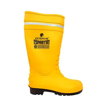 Sepatu Pengaman Gosave Sparta Ujung Besi - 42. Kuning
