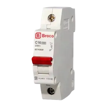 Aksesoris Listrik Broco MCB 1 Phase 16 A