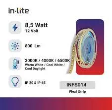 Lampu  Armatur In-Lite Led Strip Flexi Strip / INFS014 3000K IP65