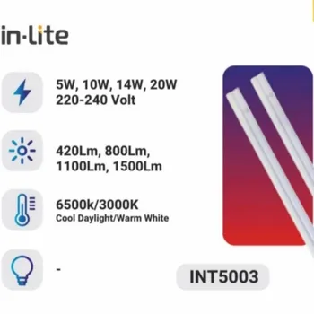 Lampu  Armatur In-Lite INT5003 / 5 Watt / Batten Tube Light T5