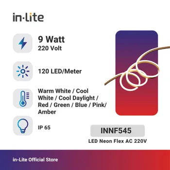 Lampu  Armatur In-Lite Neon Flex / INNF545 / AC220V