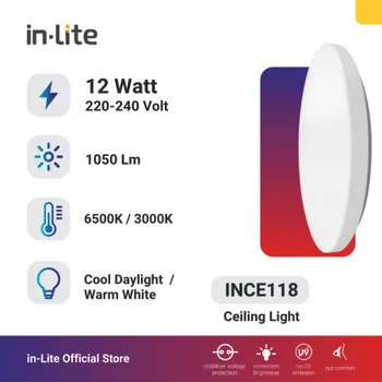 Lampu  Armatur In-Lite Ceiling / INCE118 / 12 Watt