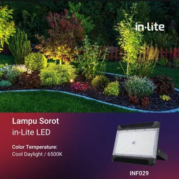 Lampu  Armatur In-Lite Flood Light / INF029 / 200 Watt