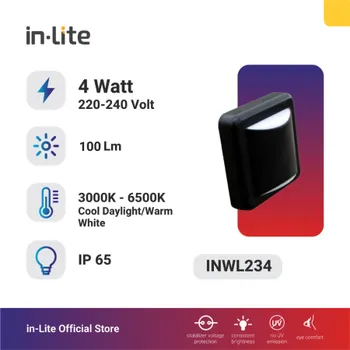 Lampu  Armatur In-Lite Wall Light / INWL234 / 4 Watt
