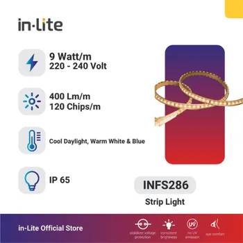 Lampu  Armatur In-Lite Strip Light / INFS286 / 9 Watt