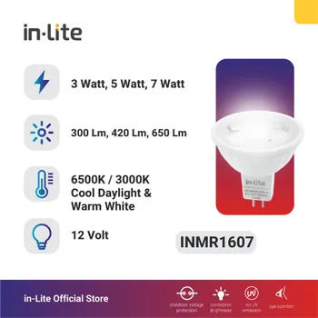 Lampu  Armatur In-Lite Spotlight INMR1607 3 Watt - 7 Watt - 3 Watt