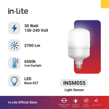 Lampu  Armatur In-Lite INSM055 / 30 Watt / Capsul Light Sensor