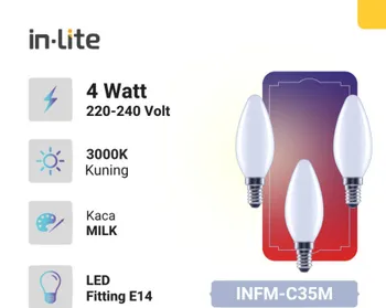Lampu  Armatur In-Lite INFM-C35M / 4 Watt