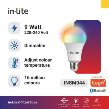 Lampu  Armatur In-Lite INSM044 / 9 Watt / Smart Bulb