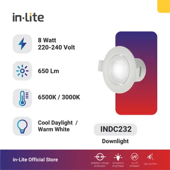 Lampu  Armatur In-Lite In-Lite INDC232 / 8W