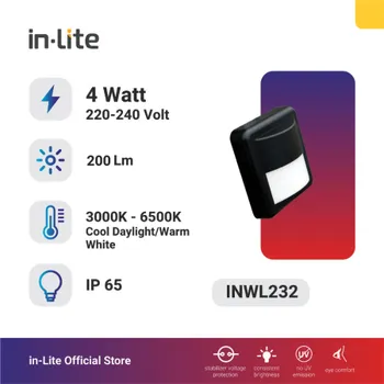Lampu  Armatur In-Lite Wall Light / INWL232 / 4 Watt