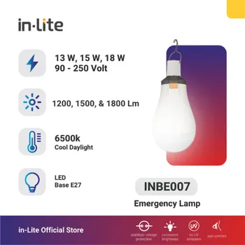 Lampu  Armatur In-Lite INBE007 / 18 Watt / Emergency Bulb