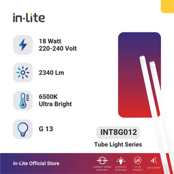 Lampu  Armatur In-Lite Tube Light / INT8G012 / 18 Watt