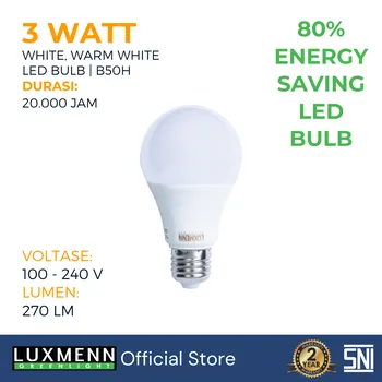 Lampu  Armatur Luxmenn LED LUX-B50H 3W - Putih 6000k