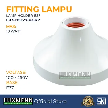 Lampu  Armatur Luxmenn LED LUX - HSE27-3AI / Fitting Lampu Plafon Bulat Bohlam E27