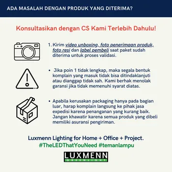 Lampu  Armatur Luxmenn LED LUX - T5 / 120 Cm / 18 Watt / Lampu Tubelight / With Housing - Cool White ( 4000k )