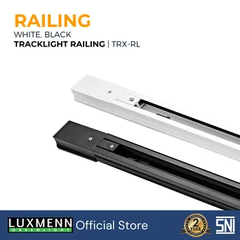 Lampu  Armatur Luxmenn LUX-TRX-RL-BW1 / Railing Track / Body White 1 Meter - Tipe Spotlight - Putih