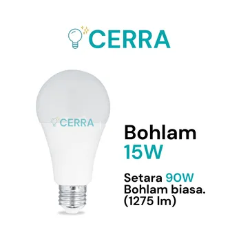 Lampu  Armatur Luxmenn LED CRA - BD015D / 15 Watt / Lampu Bohlam - Putih ( 6000k )