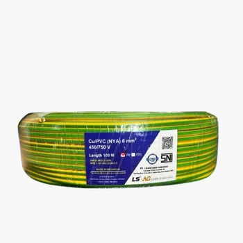 Kabel Listrik LSAG NYA 6 MM2 - Kuning Hijau