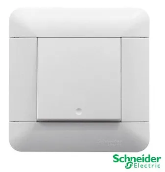 Outlet Listrik Schneider Arcato E8131L1_WE 1G 1W WHITE