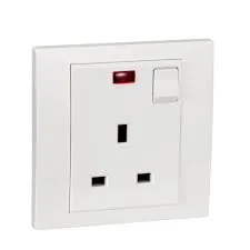 Outlet Listrik Schneider Stop Kontak AC 3 Kaki With Neon