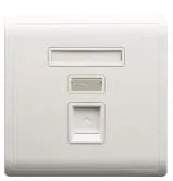 Aksesoris Listrik Schneider Pieno E8231RJS_5_WE Outlet Data Cat5E White