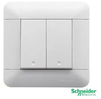 Outlet Listrik Schneider Arcato E8132L1_WE 2G 1W WHITE