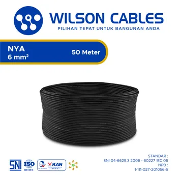 Kabel Listrik Wilson NYA 6mm2 100 meter - Kuning-Hijau