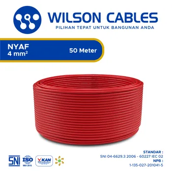 Kabel Listrik Wilson NYAF 4 mm2 50 meter - Kuning