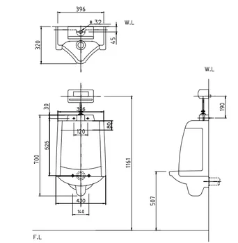 Urinal Dobidos DU511B - Putih